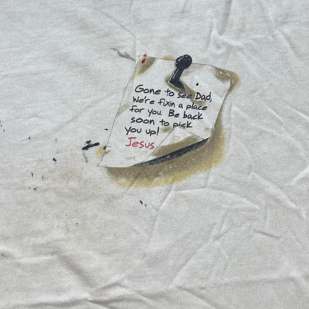 Gildan T Shirt XL Mens White Living Epistles Christian Jesus Graphic Vintage - Picture 2 of 10
